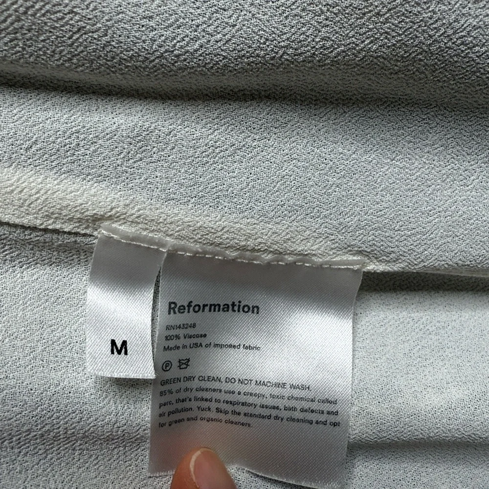 Reformation Monica Wrap Mini Dress Python Snake Print Size Medium PTP-18” - Picture 5 of 16